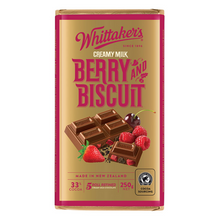 WHITTAKER'S BLOCK BERRY BISCUIT 250G 1X12