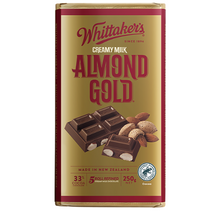 WHITTAKER'S BLOCK ALMOND GOLD 250G 1X12