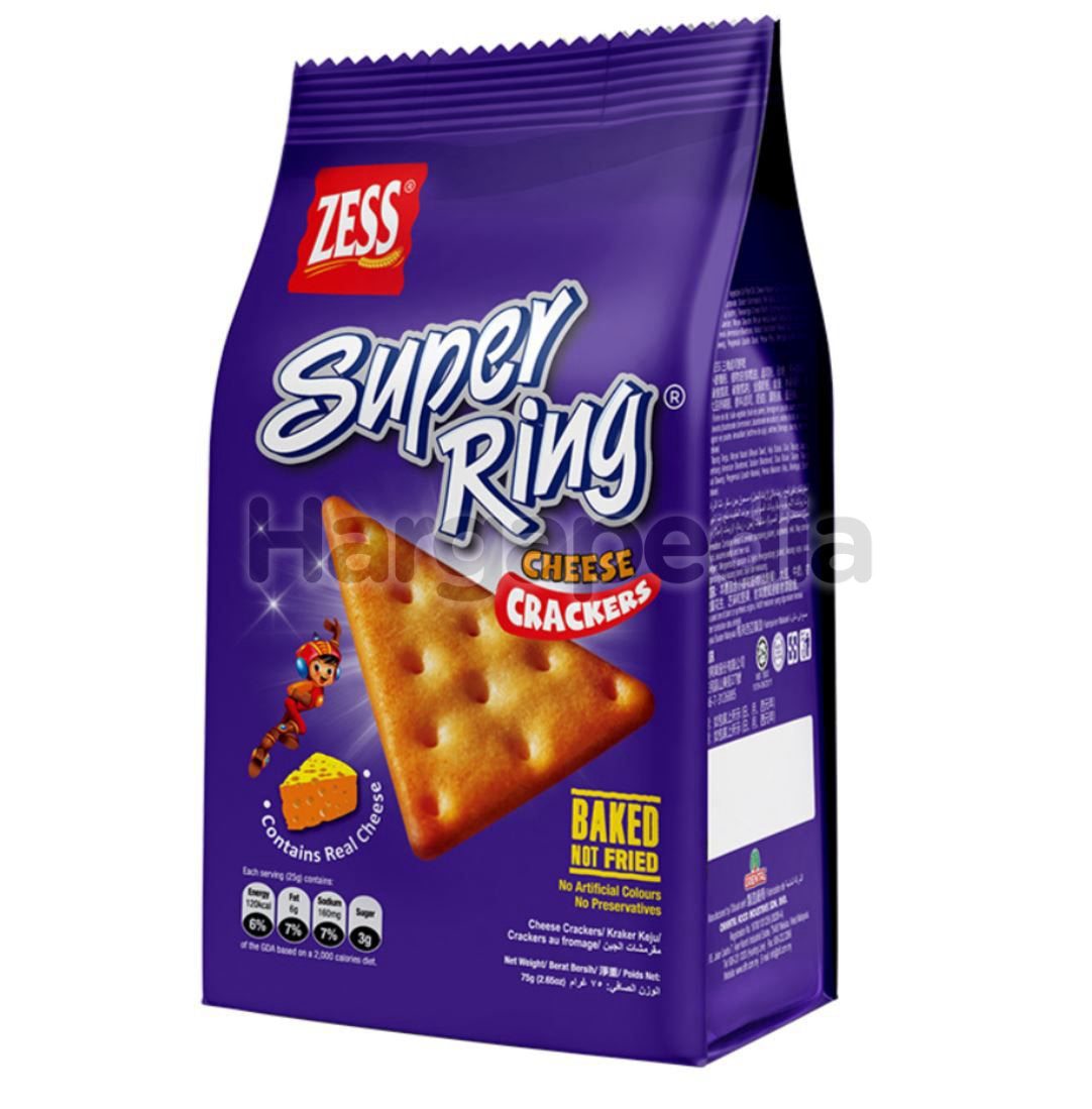 ZESS SUPER RING CHEESE CRACKER 75G 1X30