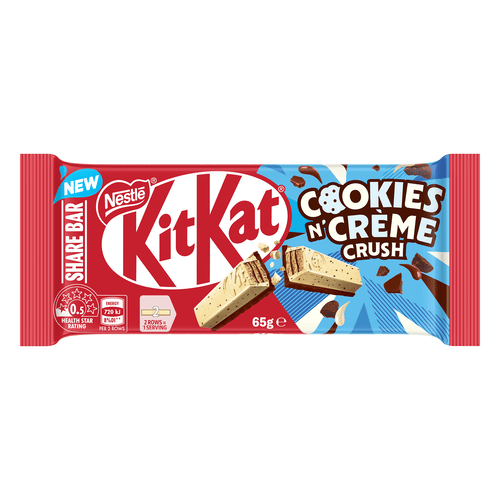 NESTLE SHARE BAR KITKAT COOKIES N CREME CRUSH 65G 1X24
