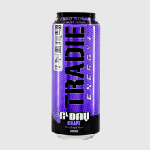 TRADIE ENERGY GDAY GRAPE SUGAR FREE 500ML 1X12