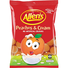 ALLEN'S PEACHES & CREAM PEG BAG 170G X12