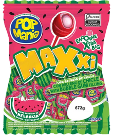 RICLAN POP MANIA LOLLIPOP MAXI WATERMELON 28G 1X48