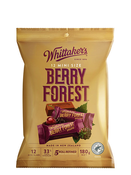 WHITTAKER'S MINI SLAB BERRY FOREST SHAREPACK 180G