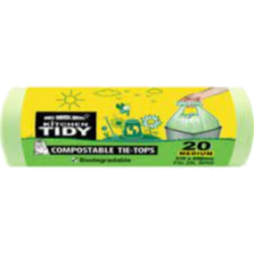 RUBBISH BAG 760X870MM + TIE 130MM WITH LEMON 20X40 ROLL/CTN