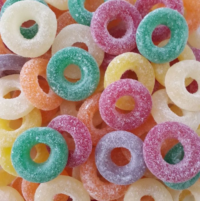 RAINBOW - FRUIT RINGS 1KG