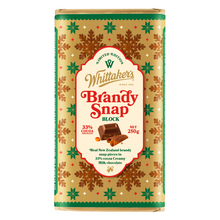 WHITTAKER'S BLOCK BRANDY SNAP 250G 1X12