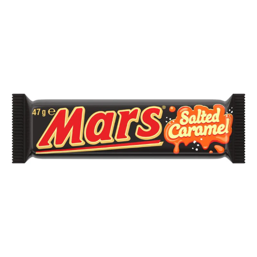 MARS MEDIUM BAR MARS SALTED CARAMEL BROWNIE 47G 1X25 (Clearance)