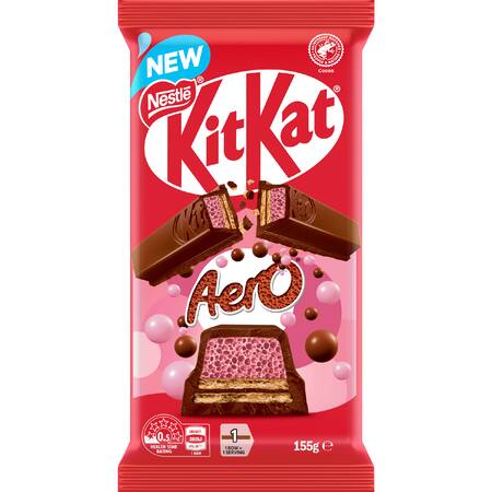 NESTLE BLOCK KITKAT AERO STRAWBERRY 155G 1X13