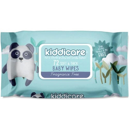 KIDDICARE BABY WIPES FRAGRANCE FREE 1X12