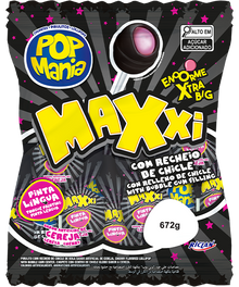 RICLAN POP MANIA MAXXI LOLLIPOP CHERRY 28G 1X48 --128772
