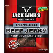 JACK LINKS JERKY PEPPERED 25G 1X10