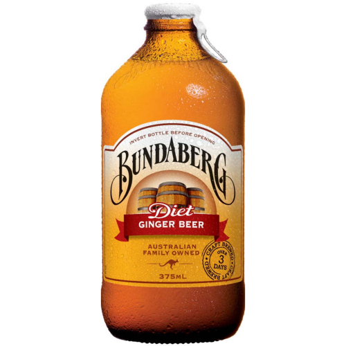 BUNDABERG DIET GINGER BEER 375ML 1X12