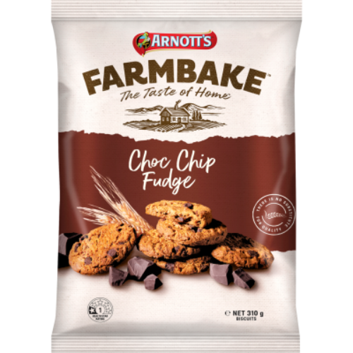 ARNOTT'S FARMBAKE FUDGE CHOC DIP 310G