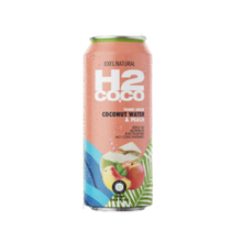H2 COCO PURE COCONUT & PEACH WATER 500ML CAN 1X12