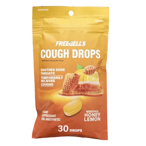 RICLAN FREEGELLS COUGH DROPS HONEY LEMON 1X30