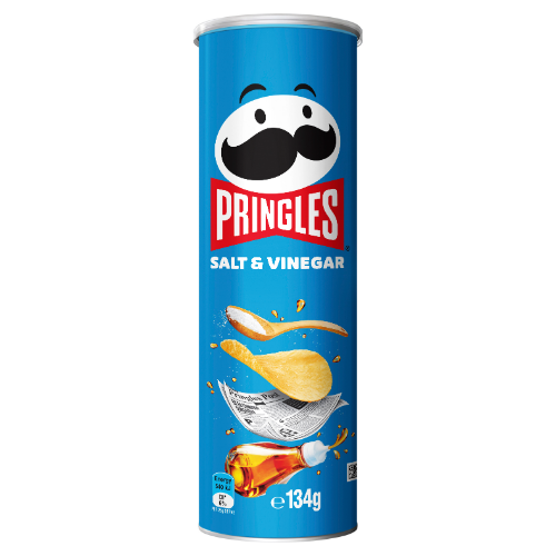 PRINGLES SALT & VINEGAR 134G 1X12