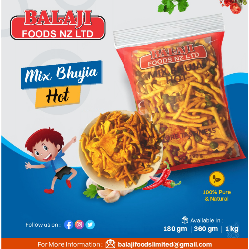 BALAJI MIX BHUJIA HOT 180G