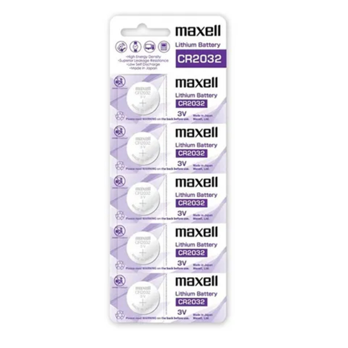 MAXELL LITHIUM BATTERIES CR2032 1X5