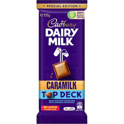 CADBURY BLOCK CARAMILK TOPDECK 175G 1X15