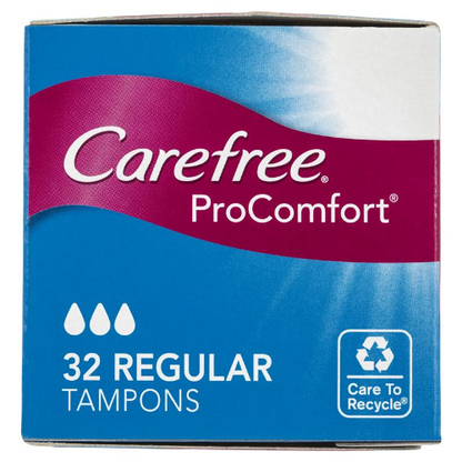 CAREFREE TAMPONS SOFT FOLDS REGULAR 1X32