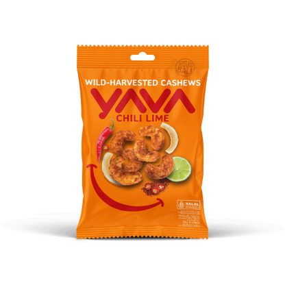 YAVA CHILLI LIME CASHEWS 35G 1X10