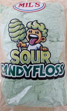 CANDY FLOSS GREEN APPLE SOUR 100G 1X36
