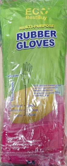 ECO GLOVE RUBBER 310MM YELLOW MEDIUM 1X1