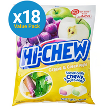 HI-CHEW BAG GRAPE & GREEN APPLE 100G