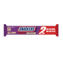 MARS 2 PACK SNICKERS PEANUT BROWNIE 64G 1X25