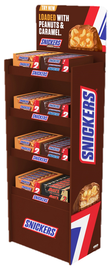 MARS 2 PACK TOWER SNICKERS LOADED PEANUTS & CARAMEL 1X200