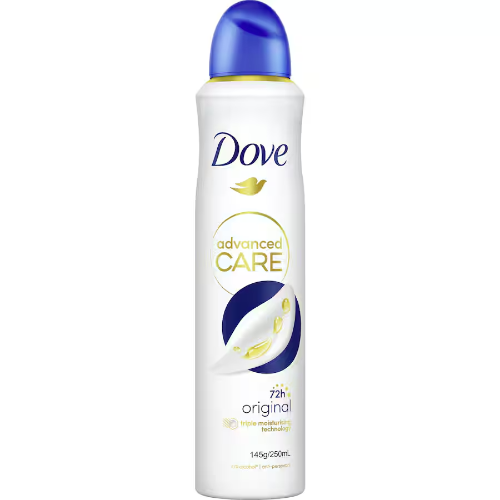 DOVE ANTIPERSPIRANT ADVANCED CARE ORIGINAL 220ML 1X6