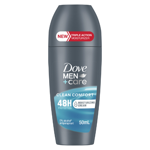 DOVE ROLL ON ANTIPERSPIRANT MEN + CARE 48H PROTECTION CLEAN COMFORT 50ML 1X6