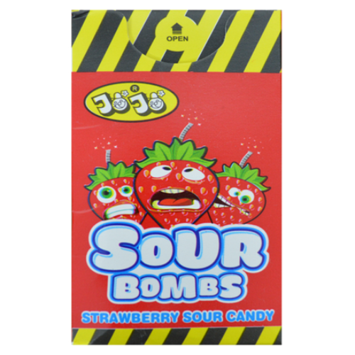JOJO SOUR BOMBS STRAWBERRY 30G 1X12