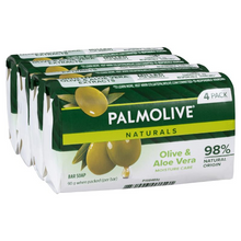 PALMOLIVE SOAP BARS ALOE & OLIVE EXTRACTS 4PK 90G 1X4