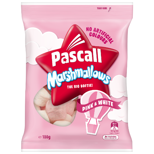 PASCALL FAMILY BAGS MARSHMALLOWS 180G (Clearance)