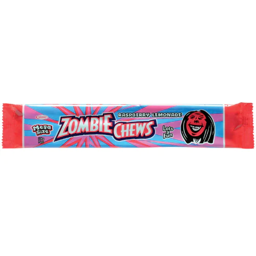ZOMBIE CHEW RASPBERRY LEMONADE 28G 1X72 (Clearance)