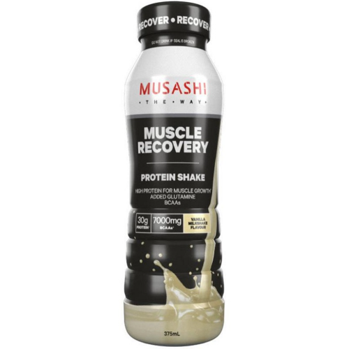 MUSASHI MILK DRINK HIGH PRO VANILLA 375ML 1X6