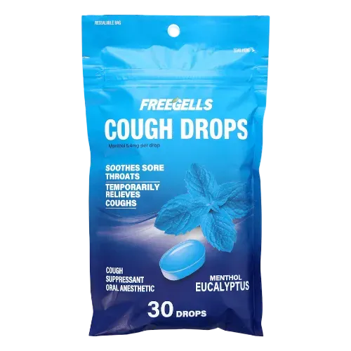 RICLAN FREEGELLS COUGH DROPS EUCALYPTUS 1X30 (Clearance)