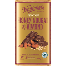 WHITTAKER'S BLOCK ALMOND & HONEY NOUGAT 250G 1X12
