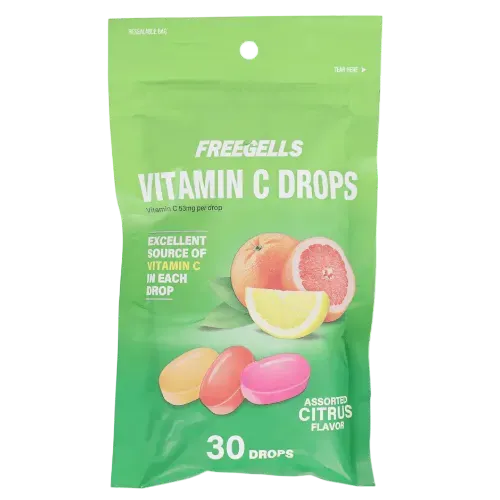 RICLAN FREEGELLS VITAMIN-C ASSORTED FRUIT CITRUS 1X30 (Clearance)