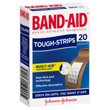 BAND-AID BRAND TOUGH STRIPS 1X20