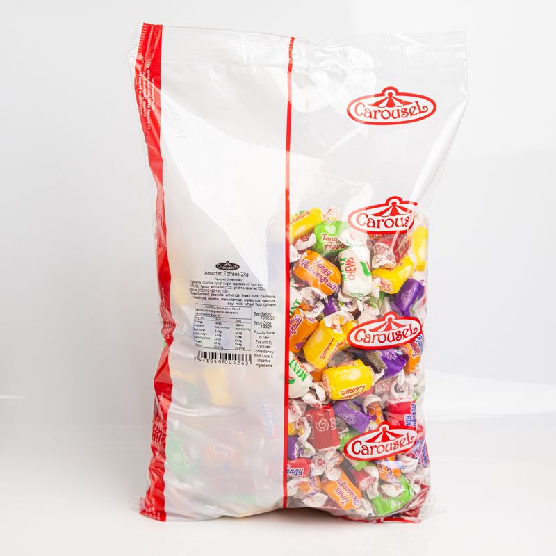 CAROUSEL ASSORTED TOFFEES 2KG