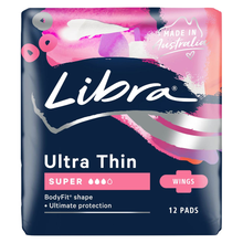 LIBRA ULTRATHIN PADS SUPER WINGS 1X12PK