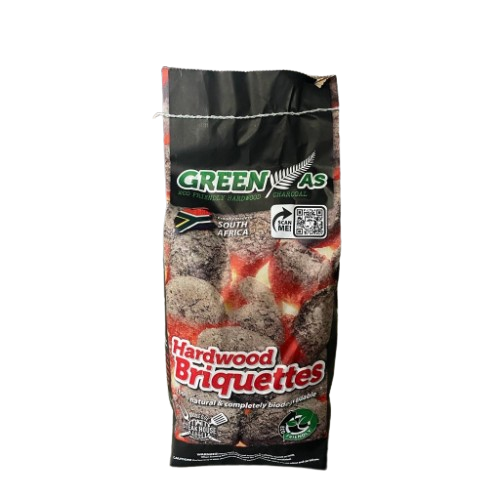 GREEN BRIQUETTE CHARCOAL BAG 4KG