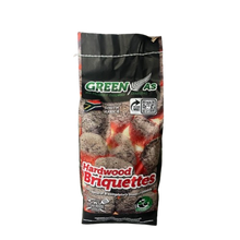 GREEN BRIQUETTE CHARCOAL BAG 4KG