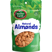 MOTHER EARTH PREMIUM NUTS ALMONDS NATURAL 150G 1X12