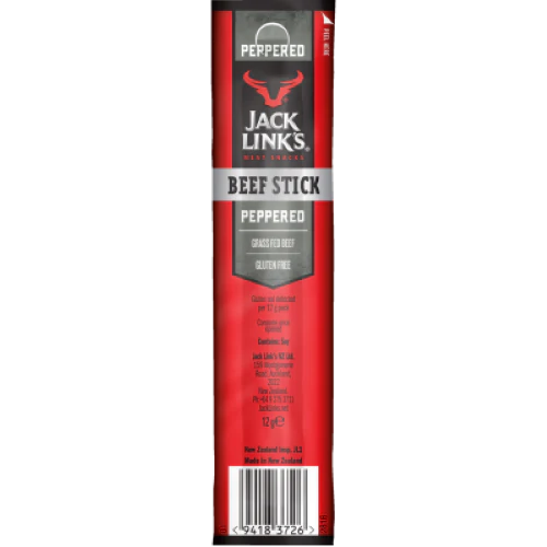 JACK LINKS BEEF STICKS PEPPERED 12G 1X25