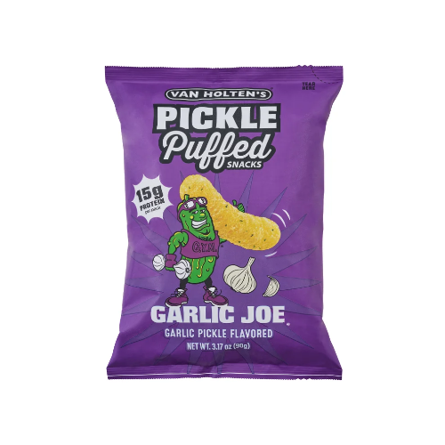 VAN HOLTEN'S GARLIC JOE PICKLED SNACKS 90G 1X10