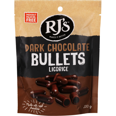 RJ'S BAG DARK BULLETS 200G